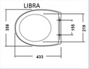 VOĽNE STOJACA DOSKA PRE CERSANIT LIBRA ODNÍMATEĽNÁ Linka cersanit