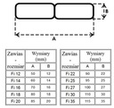 ZÁVES SÚSTRUŽENý ZÁVES NA ZVÁRANIE 80x12 MM SLZKA Druh sústružený