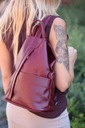 Dámsky kožený batoh ikonický taliansky cez rameno kabelka koža Beltimore Druh elegantný