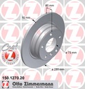 ZIMMERMANN DISQUES ARRIÈRE BMW 3 E36 E46 280MM CRACOVIE photo 2 - milautoparts-fr.ukrlive.com