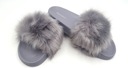 ТАПОЧКИ ТЕПЛЫЕ С МЕХОМ, СЕРЫЕ, ЦВЕТ S.38