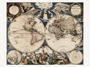 Карта мира Питер Гус 1667