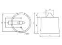 Vypínač keramický dvojitý BIELY retro EAN (GTIN) 8117811202249