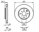 DISQUES MIKODA 0549 GT SABOTS DE FREIN CITROEN C1 I 05R-14R C1 II 14R- AVANT 247MM photo 2 - milautoparts-fr.ukrlive.com