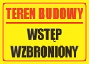 ЗНАК НА ЗОНУ СТРОИТЕЛЬСТВА - ПРОХОЖДЕНИЕ ЗАПРЕЩЕНО 35X25 СМ