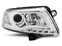 LAMPS FRONT AUDI A6 C6 CHROME LED TUBE DIODOWE photo 1 - milautoparts-fr.ukrlive.com