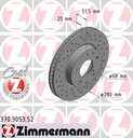 ZIMMERMANN SPORT DISQUES AVANT MAZDA 3 BM 13- 280MM photo 2 - milautoparts-fr.ukrlive.com