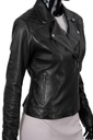 Dámska kožená bunda Ramoneska z Čiernej ovčej kože DORJAN ANR450 S Kolekcia Damska