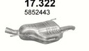 SILENCER SYSTEM OUTLET REAR OPEL ZAFIRA A 2.0D/2.2D 09.00-06.05 photo 1 - milautoparts-fr.ukrlive.com