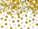 Кольца-конфетти SHOOTING TUBE золото серебро 60 см на новогодний день рождения