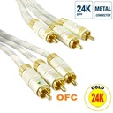 3x RCA/ 3x RCA компонентный видеокабель длиной 2 м