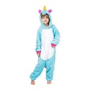 JEDNOROŽEC Pyžamo pre deti Kigurumi Onesie Detský kostým 140-150 cm Značka bez značky