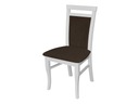 Stolička do jedálne MOVILE 16 - biela / tmavá hnedá 1 Počet stoličiek v súprave 1