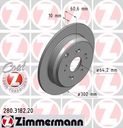 ZIMMERMANN DISCS REAR HONDA CR-V III IV 302MM KRK photo 2 - milautoparts-fr.ukrlive.com