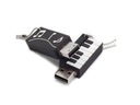 USB FLASH DISK 16 GB ORGAN KEYBOARD HUDBA + KĽÚČENKA Značka iné