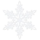 Plstené lepidlá snehové vločky pr.4cm/18ks PRZ-M15