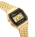 Ikonické zlaté hodinky Casio Vintage na náramku Retro 80 rokov Strojček quartzový