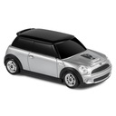 Серебристая машинка Mini Cooper S в форме мыши-мышки