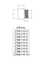 Predĺženie 1/2 x 80 mm mosadz Druh iný