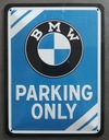 Вывеска BMW PARKING ONLY, листовой металл, подарок