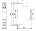 Modulárna lampa 1-fázová 230V AC LED žltá RLK-1Y 863025 Druh kontrolka