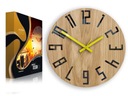 HODINY Drevený dub Slim_Wood_Yellow ModernClock Kód výrobcu SlimWoodBlackYellow