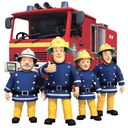 Наклейка на стену FIREMAN SAM 80 см пожарная машина