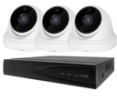 3x FULL HD SONY МОНИТОРИНГ H265+ NVR POE WDR IR