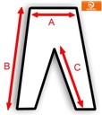 Nohavice do dažďa HORNHILL STEP L/XL Hmotnosť (s balením) 0.13 kg