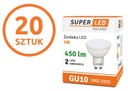 Sada 20x LED žiarovka GU10 SMD 5W VELKOSTNÁ CENA! Trieda energetickej účinnosti F