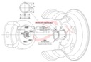 Pierścienie centrujące AUDI SEAT VW 67.1 57.1 4 sz Kod producenta PC044 4 KATO ZIELONY