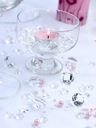 Кристаллы Конфетти с бриллиантами Прозрачные для причастия и свадьбы 20мм 10шт.