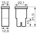 FUSES 40A IN BODY JAPVAL TYPE 'F' (1SZT) PCS. AC 000664 photo 4 - milautoparts-fr.ukrlive.com