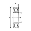 Golyóscsapágy 63000 2RSR FAG 10x26x12 2RS Magasság 12 mm