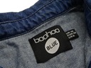 56__boohoo_dámske šaty JEANS diery__38 M Dominujúci vzor bez vzoru