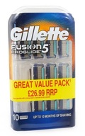 Gillette Fusion 5 Proglide леза 10шт + безкоштовно