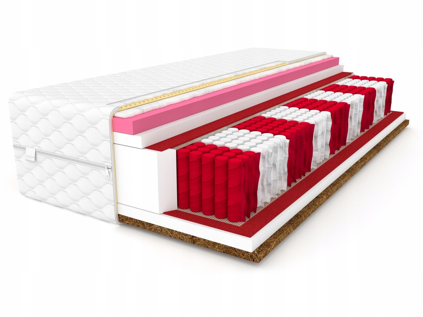 Materac 200x220 DIAMOND multipocket kokos visco