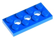 LEGO Płytka 2x4 3709b niebieska - 2 szt.