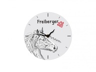 Kôň Freiberger Stojace hodiny s grafikou, MDF