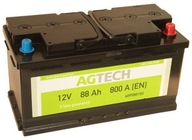 Аккумулятор agtech 12v 88ah 800a +p гарантия - фото