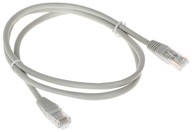 PATCHCORD RJ45/1.0-GREY kat.5e ŠEDÁ 1m