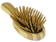 Okrągła bambusowa szczotka do czesania włosów DREWNIANA szczotka fryzjerska