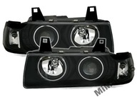 Фары angel eyes bmw e36 90-99 coupe black ccfl