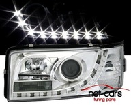 Фары фары vw t4 90-03 хром, хромом dayline led c