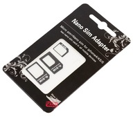 Adaptér pre nano karty micro sim 3w1 iPhone smartfón