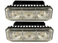 2 фара led migajaca kogut 11cm ip65 12v 24v мощность!