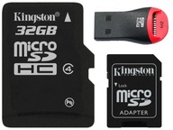 KINGSTON KARTA MICRO SD 32GB cl10 UHS + CZYTNIK MICRO