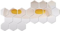 Zrkadlo Dekoratívne Šesťhranná medová náplasť 3mm