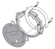 Tanklock plech adaptéra givi Kappa BF04 Kawasaki