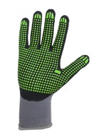 STALCO Nylonové rukavice S-nitrile flex PVC dots 6